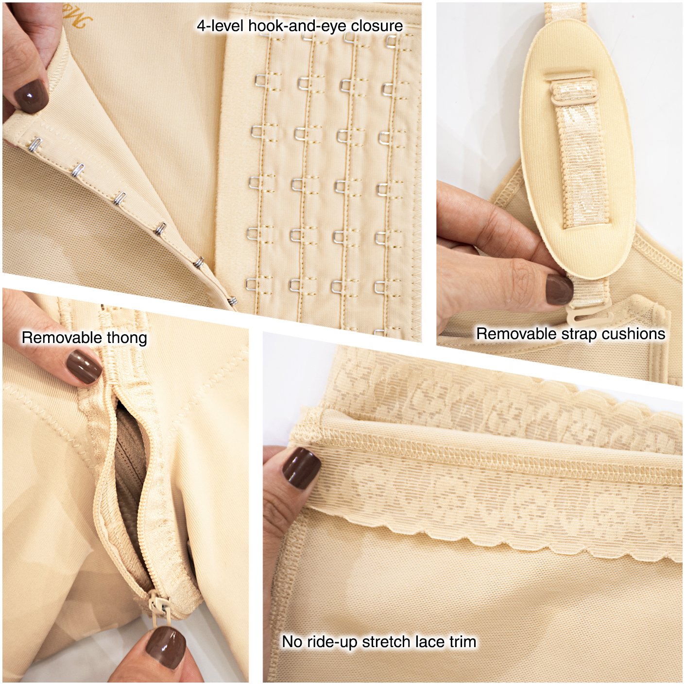 Fajas MYD 0078 Body completo moldeador de cuerpo para mujer / Powernet